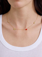 University of Wisconsin Spaced Charm Necklace - University of Wisconsin