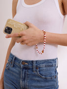 University of Oklahoma Beaded Phone Charm - University of Oklahoma