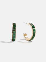 BaubleBar Game Day Baguette Hoop Earrings - Green -
Limited Time: Enjoy 20% Off