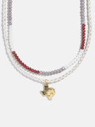 Texas A&M University Beaded Logo Necklace Set - Texas A&M University