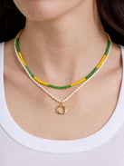 University of Oregon Logo Beaded Necklace Set - University of Oregon