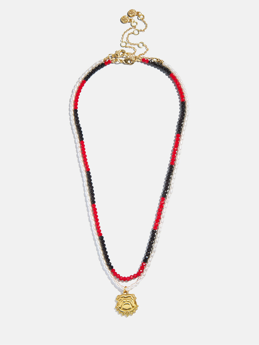 University of Georgia Beaded Logo Necklace Set - University of Georgia