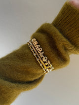 BaubleBar Bubble Letter Custom Cuff Bracelet - Gold - 
    25% Off Custom Gifts: The Annual Custom Event