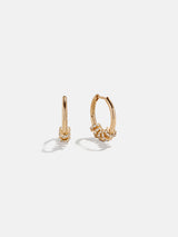 BaubleBar Lila 18K Gold Hoop Earrings - Gold/Pavé -
Dangling hoop earrings