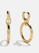 BaubleBar Viviana Hoop Earrings - Gold - 
    Gold hoop earrings