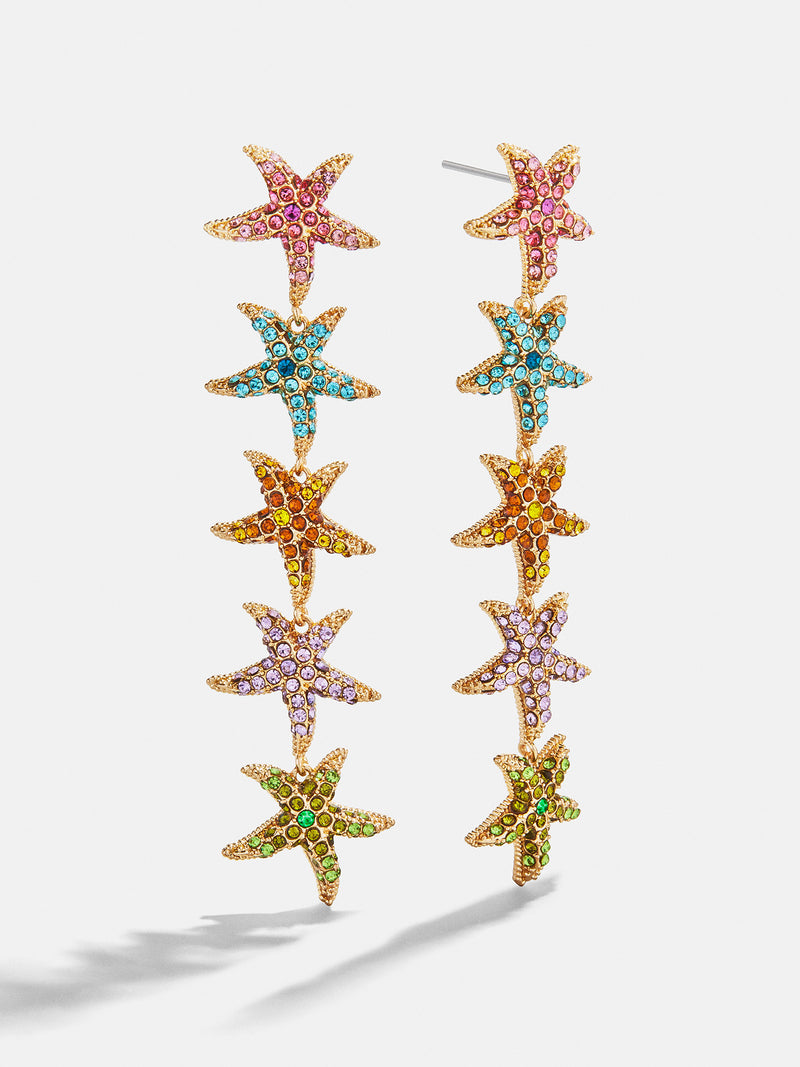 Kiana Starfish Earrings - Multi