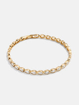 BaubleBar Amanda 18K Gold Tennis Bracelet - Pear Bezel - 
    Cubic zirconia tennis bracelet