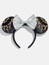 BaubleBar Disney Minnie Mouse Christmas Lights Ears Headband - Minnie Mouse Christmas Light Ears - 
    Disney holiday ears