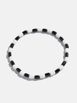 BaubleBar Brighten Up Enamel Beaded Bracelet - Licorice Twist -
Beaded stretch bracelet