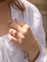 BaubleBar Gold Ties Ring - Gold -
Gold stacking ring