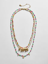 BaubleBar Rowan Semi-Precious Custom Layered Necklace - St. Tropez -
Multicolored layered necklace set