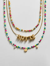 BaubleBar Rowan Semi-Precious Custom Layered Necklace - St. Tropez -
Multicolored layered necklace set