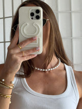 BaubleBar Ondine Pearl Collar Necklace - White -
Pearl choker necklace