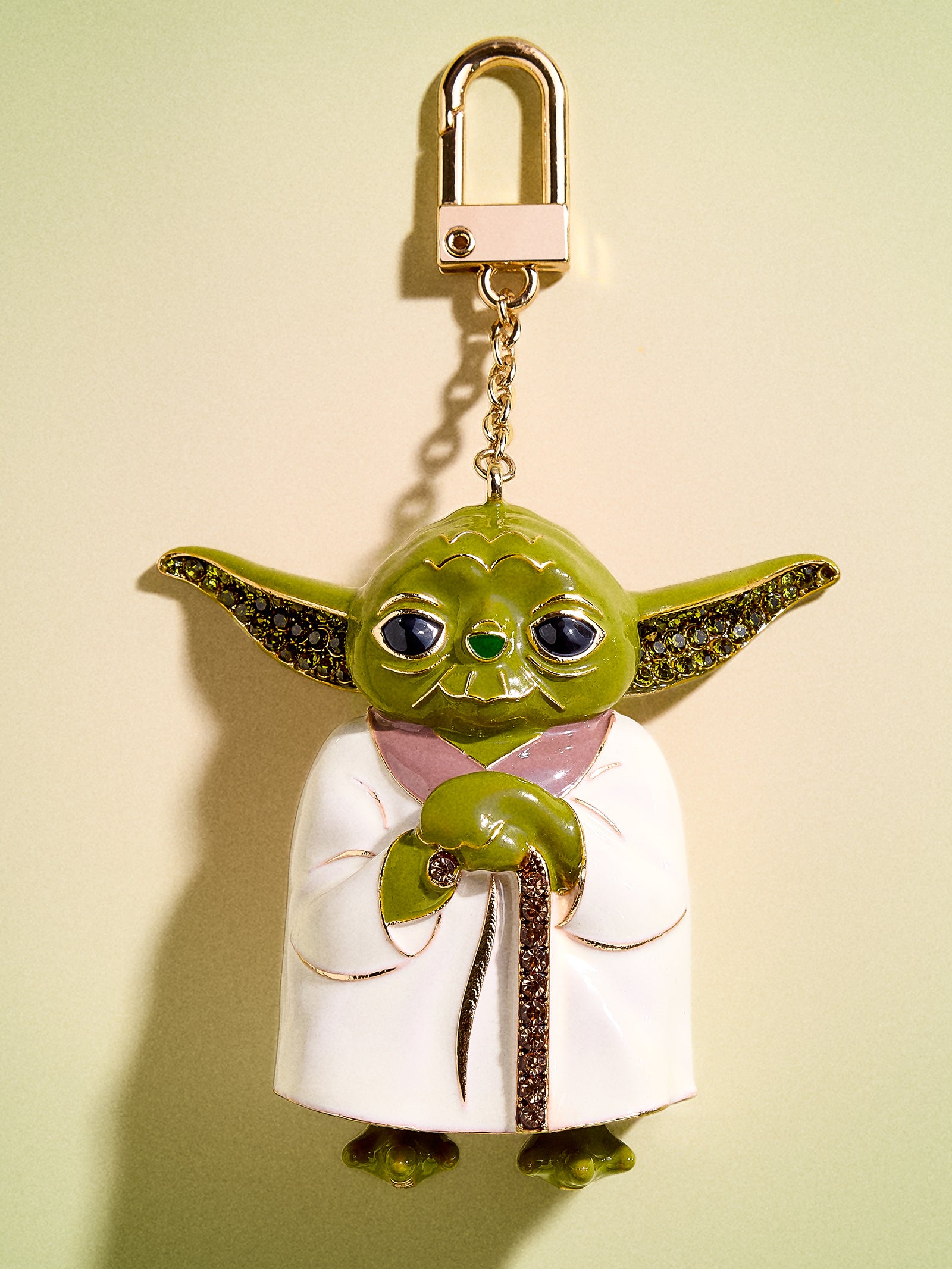 STAR WARS™ Yoda™ Bag Charm Yoda – Embellished key chain – BaubleBar