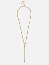 BaubleBar Thalia Gold Lariat Necklace - Gold -
Gold Y necklace