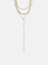 BaubleBar Carina Lariat Layered Necklace - Gold -
Gold Y necklace