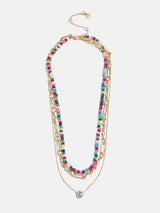 BaubleBar Portia Layered Necklace - Gold/Multi - 
    3-in-1 necklace for easy styling