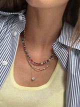 BaubleBar Portia Layered Necklace - Gold/Multi - 
    3-in-1 necklace for easy styling