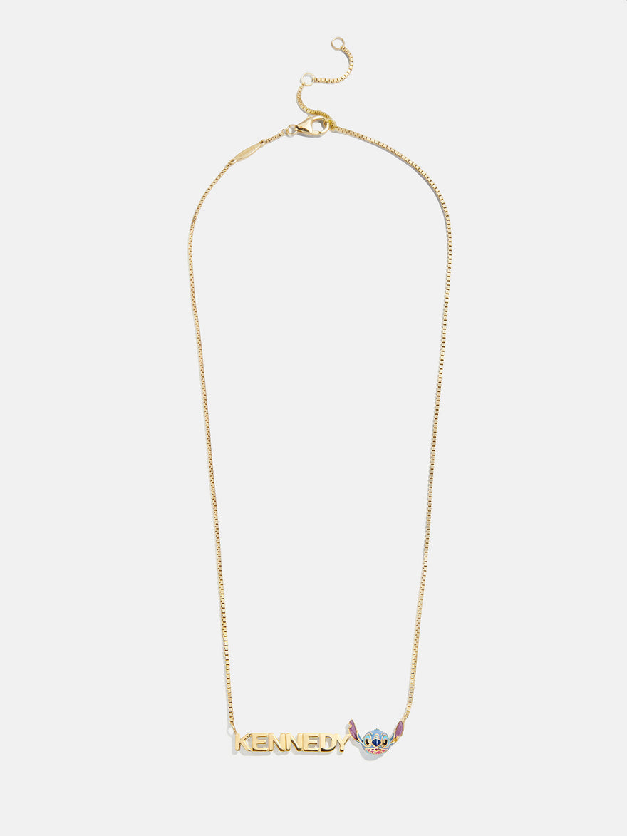 Disney Stitch Custom Nameplate Necklace - Block