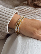 BaubleBar 3MM Stones - 
    Cubic zirconia tennis bracelet