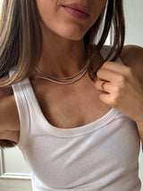 BaubleBar 3MM Stones - 
    Cubic zirconia tennis necklace