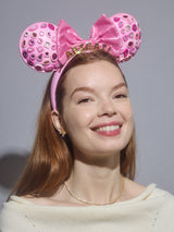 BaubleBar Disney Minnie Mouse Hot Pink Crystal Custom Ears Headband - Minnie Mouse Hot Pink Crystal Custom Ears -
Pink Disney ears