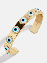 BaubleBar Eyes On Eyes Cuff Bracelet - Gold/Blue -
Evil eye bracelet