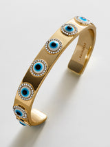 BaubleBar Eyes On Eyes Cuff Bracelet - Gold/Blue -
Evil eye bracelet