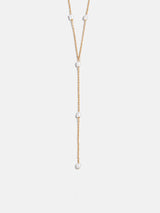BaubleBar Juliet Pearl Lariat Necklace - Gold/Pearl -
Pearl Y necklace