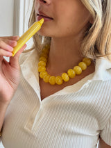 BaubleBar Joan Semi-Precious Necklace - Citrine -
Citrine chunky bead necklace