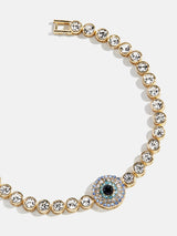 BaubleBar Amalie Evil Eye Tennis Bracelet - Single Evil Eye -
Tennis chain with evil eye