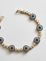 BaubleBar Amalie Evil Eye On Repeat Tennis Bracelet - On Repeat Evil Eye -
Tennis chain with evil eye