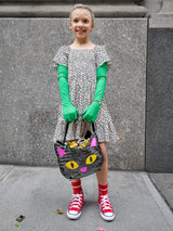 BaubleBar Kids' Trick-or-Treat Bag - Black Cat -
Kids’ Halloween bag