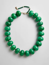 BaubleBar Joan Semi-Precious Necklace - Malachite -
Malachite chunky bead necklace