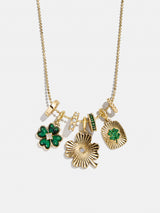 BaubleBar Lucky Clover Charm Necklace - Clover -
Gold charms on ball chain