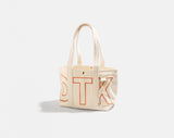BaubleBar Tangerine Orange -
Personalized canvas tote bag with custom embroidered initials