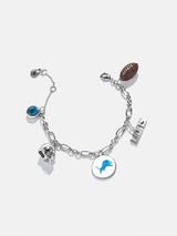 BaubleBar NFL Charm Bracelet - Detroit Lions - 
    Silver bracelet with charms