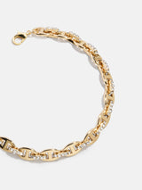 BaubleBar Thalia Mariner Chain Bracelet - Gold/Pavé -
Crystal chunky bracelet