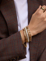 BaubleBar Thalia Mariner Chain Bracelet - Gold/Pavé -
Crystal chunky bracelet