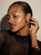 BaubleBar Mint Condition Hoop Earrings - Mint Condition Large Hoop -
Christmas candy cane hoop earrings