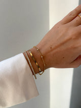 BaubleBar Rumi Open Cuff Bracelet - Gold/Pavé -
Crystal stacking bracelet