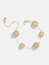 BaubleBar Blair Pearl Bracelet - Gold/Pavé -
Pavé pearls on a gold chain