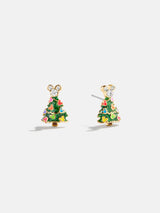 BaubleBar Disney Mickey Mouse Christmas Tree Stud Earrings - Christmas Tree - 
    Disney holiday earrings