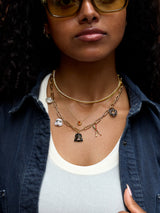 BaubleBar STAR WARS™ Villains Charm Necklace - Star Wars Villain's - 
    Paperclip necklace with charms