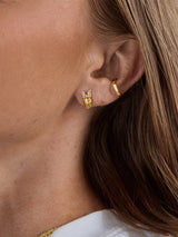 BaubleBar Disney Daisy Duck 18K Gold Plated Sterling Silver Crystal Studs - Daisy Duck -
18K gold plated sterling silver earrings