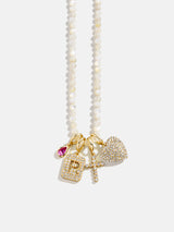 BaubleBar Semi-Precious Cluster Charm Necklace - Mother of Pearl Chain -
Limited Time: Enjoy 20% Off