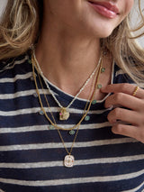 BaubleBar Mini Semi-Precious Necklace - Mother of Pearl -
Customizable charm necklace