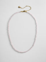 BaubleBar Mini Semi-Precious Necklace - Rose Quartz -
Rose quartz stackable necklace