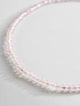 BaubleBar Mini Semi-Precious Necklace - Rose Quartz -
Rose quartz stackable necklace