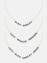 BaubleBar 14K Gold Custom Multi Name Necklace - 2 Names -
25% Off Custom Gifts: The Annual Custom Event